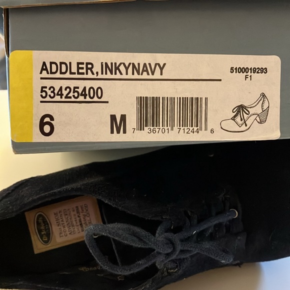 Dr.Scholls Navy Blue Suede shoes Size 6 - Picture 4 of 4